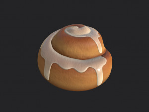 cinnamon roll 3Dモデル