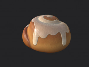 cinnamon roll 3Dモデル
