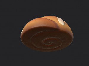 cinnamon roll 3Dモデル