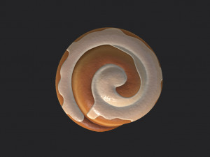cinnamon roll 3Dモデル