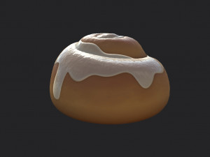 cinnamon roll 3Dモデル