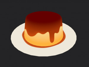 pudding Model 3D