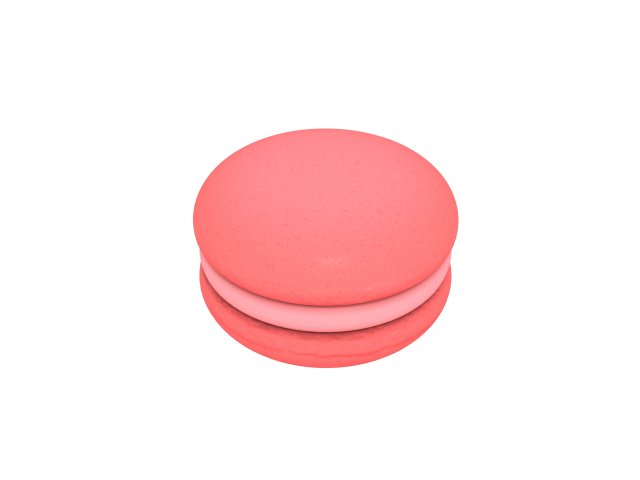 macaron Modelo 3D .c4d .max .obj .3ds .fbx .stl .blend 