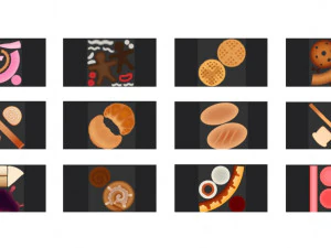 cartoon food pack 3 3D Model
