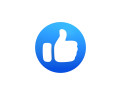 animated facebook like button Modelo 3D
