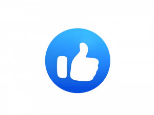 Animierter Facebook-Like-Button 3D Modell
