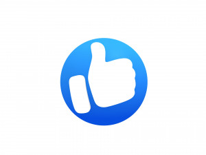 animated facebook like button Modelo 3D