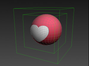 animated facebook love reaction button Modelo 3D