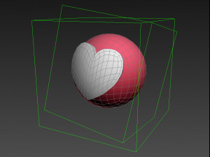 animated facebook love reaction button Modelo 3D