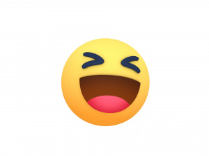 animated facebook haha reaction button 3D 模型