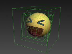 animated facebook haha reaction button 3D Model