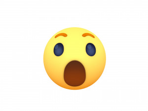 animated facebook wow reaction button 3D मॉडल
