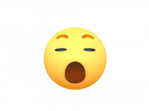 animated facebook wow reaction button 3D मॉडल