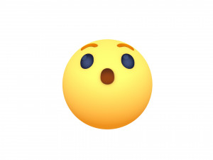 animated facebook wow reaction button 3D मॉडल