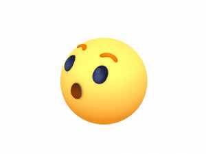 animated facebook wow reaction button 3D मॉडल