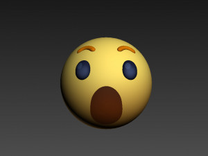 animated facebook wow reaction button 3D मॉडल