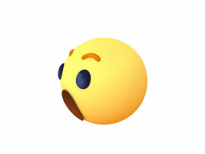 animated facebook wow reaction button 3D मॉडल