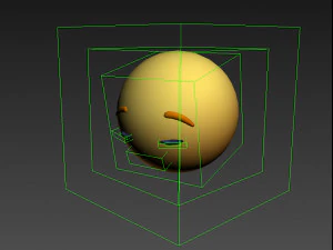 animated facebook sad reaction button 3D Model