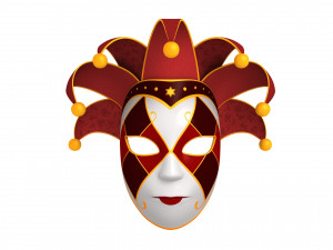 venetian mask 3D मॉडल