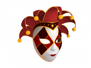 venetian mask 3D मॉडल