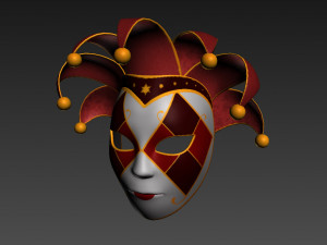 venetian mask 3D मॉडल