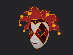 venetian mask 3D मॉडल
