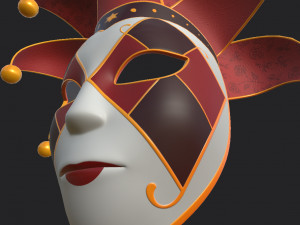 venetian mask 3D मॉडल