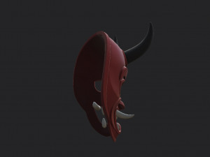 japanese demon mask 3D Model