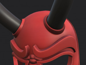 japanese demon mask 3D Model