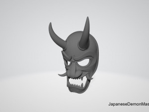 japanese demon mask 3D Model