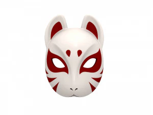 japanese fox mask 3D Model