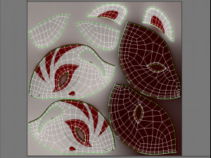 japanese fox mask Model 3D