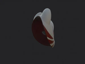 japanese fox mask 3D Model