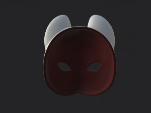 japanese fox mask Model 3D