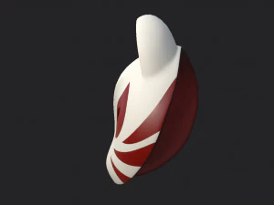 japanese fox mask 3D Model