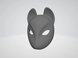 japanese fox mask 3D Model