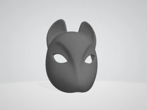 japanese fox mask 3D Model