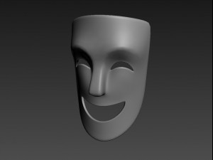 theater happy mask 3Dモデル