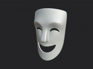 theater happy mask 3Dモデル