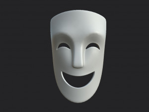 theater happy mask 3Dモデル