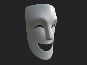 theater happy mask 3Dモデル