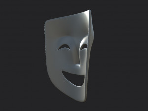 theater happy mask 3Dモデル