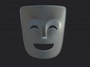 theater happy mask 3Dモデル
