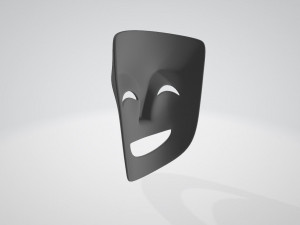 theater happy mask 3Dモデル