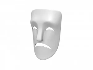 劇場の悲しいマスク 3Dモデル