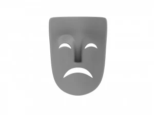theater sad mask 3D Model