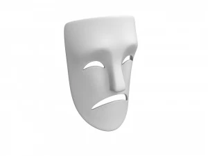 theater sad mask 3D Model