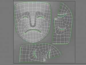 theater sad mask 3D Model