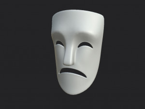 theater sad mask Modelo 3D