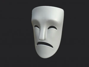 theater sad mask 3D Model